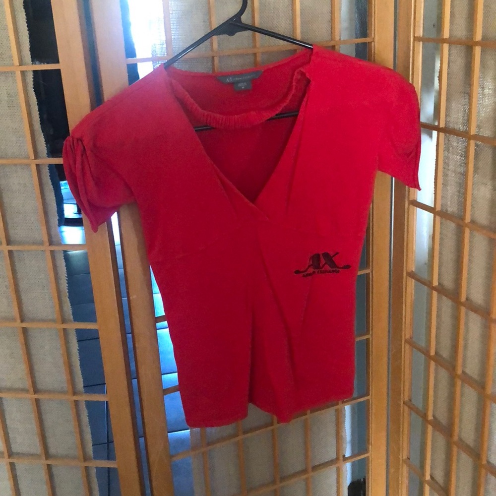 Red Armani Shirt